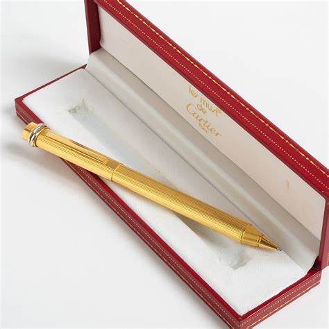 cartier gold pen vintage|must de cartier pen price.